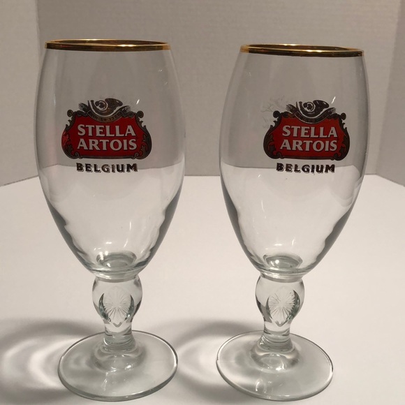 Stela Artois Dining Stella Artois Belgium Gold Rimmed 49 Cl Beer